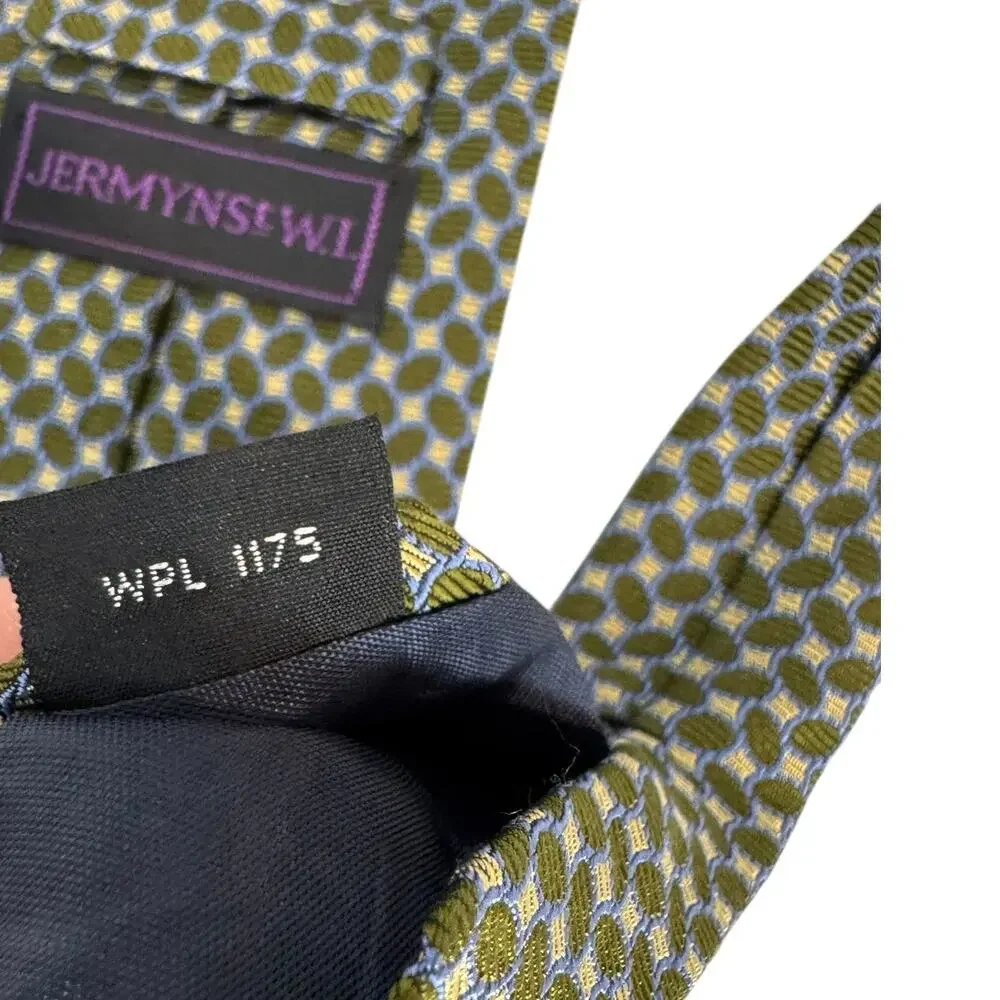 JERMYN ST. W.I. 100% Silk Oval Print Men's Tie